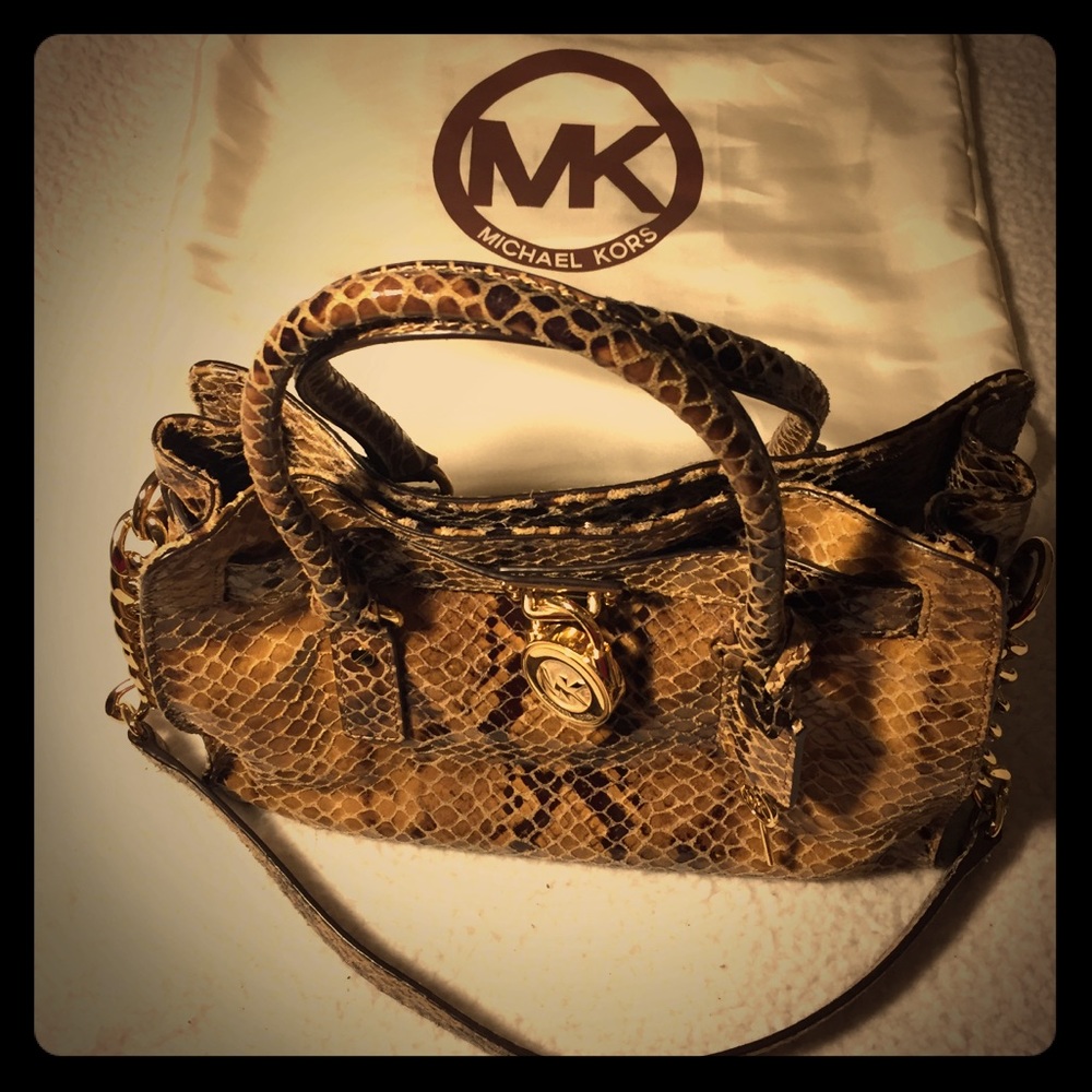 Michael Kors python handbag